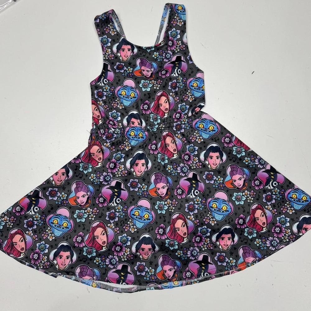 Kpop 😈 Hunters Toddler/Girls Yoga Athletic Skort Dress Multicolor